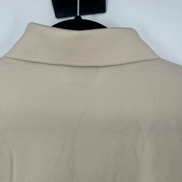 Karl Lagerfeld Pique 3 Button Polo with Cream Khaki Karl Size Large - Picture 6 of 10
